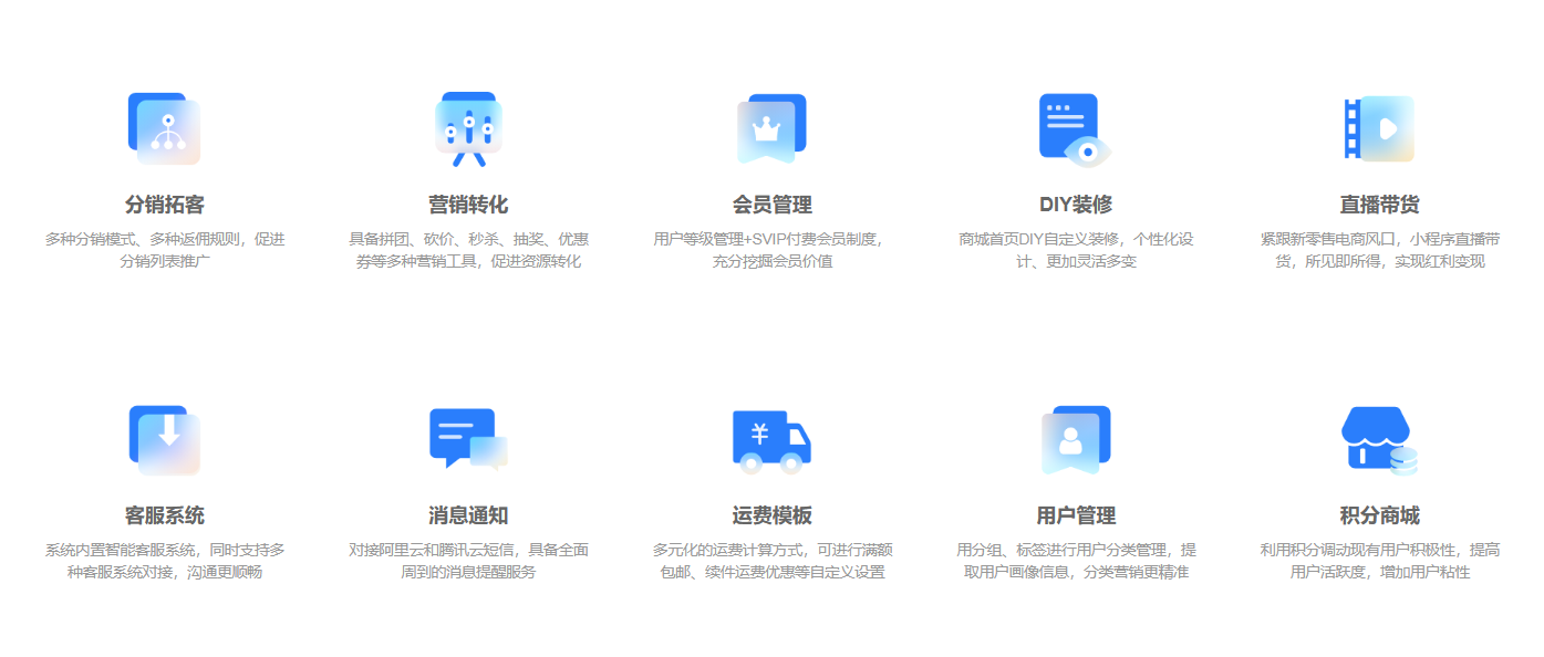 打造全方位商城系统，助力企业实现销售转化与客户管理